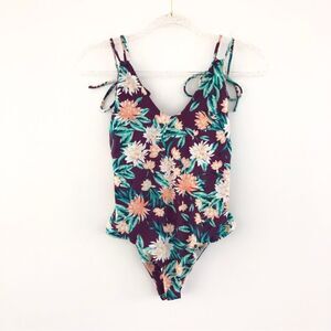 Tori Praver One Piece Swimsuit Floral Mallet Small